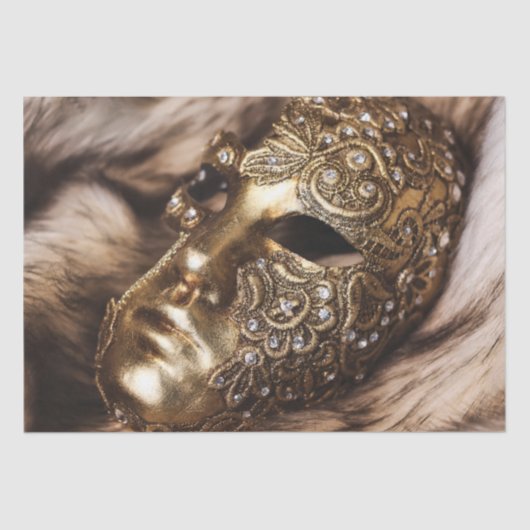 Masquerade Karneval Kostümmaske 17 Decoupage Seidenpapier (Vorderseite)