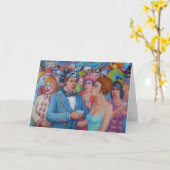 Masquerade Karte (Gelbe Blume)