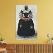 Masquerade Kostüm im Stil von Henri III (Colo Leinwanddruck (Insitu (Wohnzimmer))