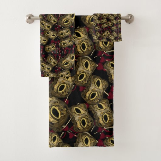 MASQUERADE-KUNST BADHANDTUCH SET (Insitu)