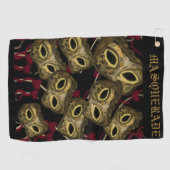 MASQUERADE-KUNST GOLFHANDTUCH (Horizontal)