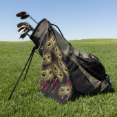 MASQUERADE-KUNST GOLFHANDTUCH (Gras)