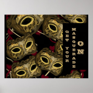 MASQUERADE KUNST   POSTER