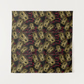 MASQUERADE-KUNST WANDTEPPICH (Vorderseite (Horizontal))