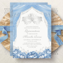 Masquerade Light Blue Quinceanera