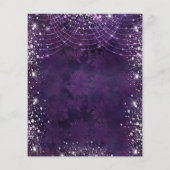 Masquerade lila Quinceanera Einladung Flyer (Hinten)