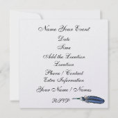 Masquerade Mardi Gras Einladung (Rückseite)