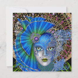 Masquerade Mardi Gras Einladung