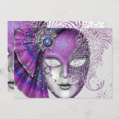 Masquerade Mardi Gras Party Einladungen (Vorne/Hinten)