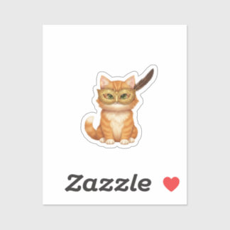  Masquerade Mask Cat Mysterious Golden New Year  Aufkleber