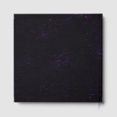 Masquerade Mask Gold Purple Dramatic 50th Birthday Gästebuch (Rückseite)