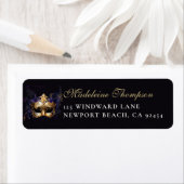 Masquerade Mask Purple Dramatic Return Address (Insitu)