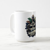 Masquerade Mask T-Shirt, Symmetrical Filigree Prem Kaffeetasse (Vorderseite Links)