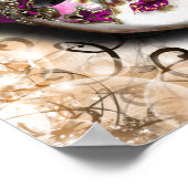 Masquerade mask venetian mardi gras party poster (Ecke)