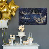 Masquerade Maske elegante Gold Glitzer Glitzern Banner