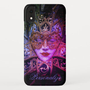 Masquerade Maske elegante gotisch schwarz rosa lil Case-Mate iPhone Hülle