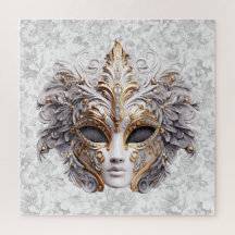 Masquerade Maske gefärbt in Grays