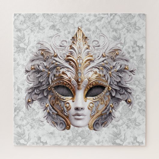 Masquerade Maske gefärbt in Grays Puzzle (Vertikal)