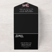 Masquerade Maske Kirry Blossom Pink Quinceanera All In One Einladung (Außenbereich)