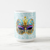 Masquerade Maske mit den goldenen Verzierungen Kaffeetasse (Mittel)