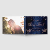 Masquerade Maske Rose Gold Glitzer Funkeln Sweet 1 Gästebuch (Voll)