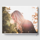 Masquerade Maske Rose Gold Glitzer Funkeln Sweet 1 Gästebuch (Rückseite)