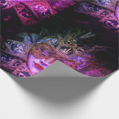 Masquerade Maske Viktorianisch elegant gotisch Geschenkpapier (Ecke)
