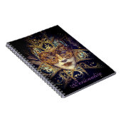 Masquerade Maske Viktorianisch elegant gotisch Notizblock (Rechte Seite)