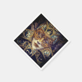 Masquerade Maske Viktorianisch elegant gotisch Serviette (Ecke)