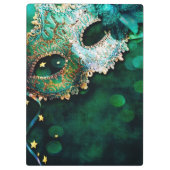 Masquerade Maskencostum Monogram Initial Clip Boar Klemmbrett (Rückseite)