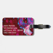 Masquerade Maskenkostüm Hallo Monogram Gepäcktag Gepäckanhänger (Rückseite horizontal)