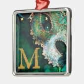 Masquerade Maskenkostüm Monogramm Erstmaliges Orna Ornament Aus Metall (Links)