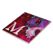 Masquerade Maskensaal Monogram Display Tile Fliese (Seite)