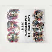 Masquerade maskiert Männer venezianische Karnevals Wandteppich (Vorderseite (Horizontal))