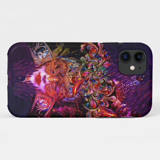 Masquerade Masquerade Schönes lila Rosa Case-Mate iPhone Hülle (Rückseite (Horizontal))