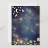 Masquerade Mond & Stars Kalligraphie 16 . Geburtst Einladung (Rückseite)