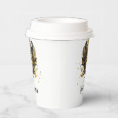 Masquerade Motif Sweet 16 Black Gold ID1032 Pappbecher (Rechts)