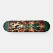 "Masquerade Mystique: Viktorianisches Ball Skatebo Skateboard (Horizontal)