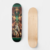 "Masquerade Mystique: Viktorianisches Ball Skatebo Skateboard (Vorderseite)