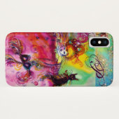 MASQUERADE NACHT / LADY MIT SCHWARZEM KATZMONOGRAM Case-Mate iPhone HÜLLE (Rückseite (Horizontal))