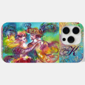 MASQUERADE NIGHT / CARNIVAL DANCE MONOGRAMM Case-Mate iPhone HÜLLE (Rückseite (Horizontal))