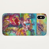 MASQUERADE NIGHT / CARNIVAL DANCE MONOGRAMM Case-Mate iPhone HÜLLE (Rückseite (Horizontal))