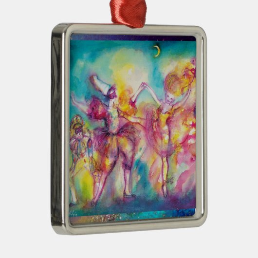 MASQUERADE NIGHT Herz Silbernes Ornament (Rechts)