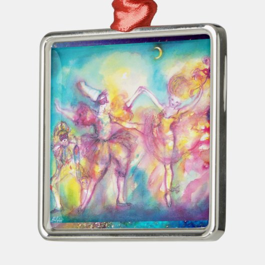 MASQUERADE NIGHT Herz Silbernes Ornament (Links)