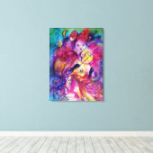 MASQUERADE NIGHT Karnevalsmusiker Rosa Kostüm Leinwanddruck (Insitu (Holzboden))