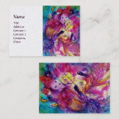 MASQUERADE NIGHT Music, Deco, Theater Artist Visitenkarte (Vorne/Hinten)