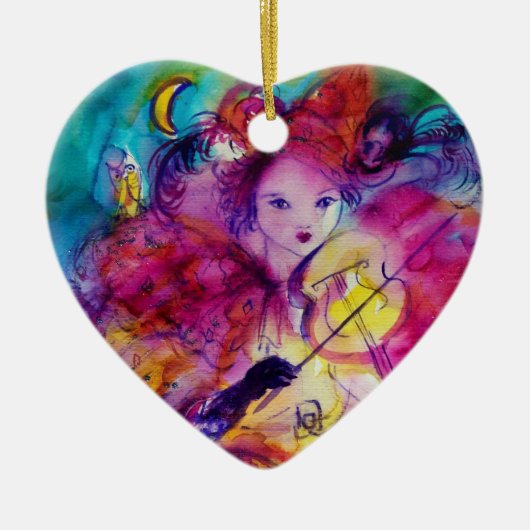 MASQUERADE NIGHT / MUSIK CLOWN KERAMIKORNAMENT (Vorne)