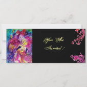 MASQUERADE NIGHT PARTY EINLADUNG (Vorderseite)