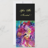 MASQUERADE NIGHT PARTY EINLADUNG (Vorderseite)