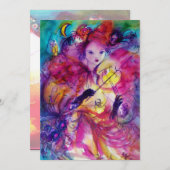 MASQUERADE NIGHT PARTY EINLADUNG (Vorne/Hinten)